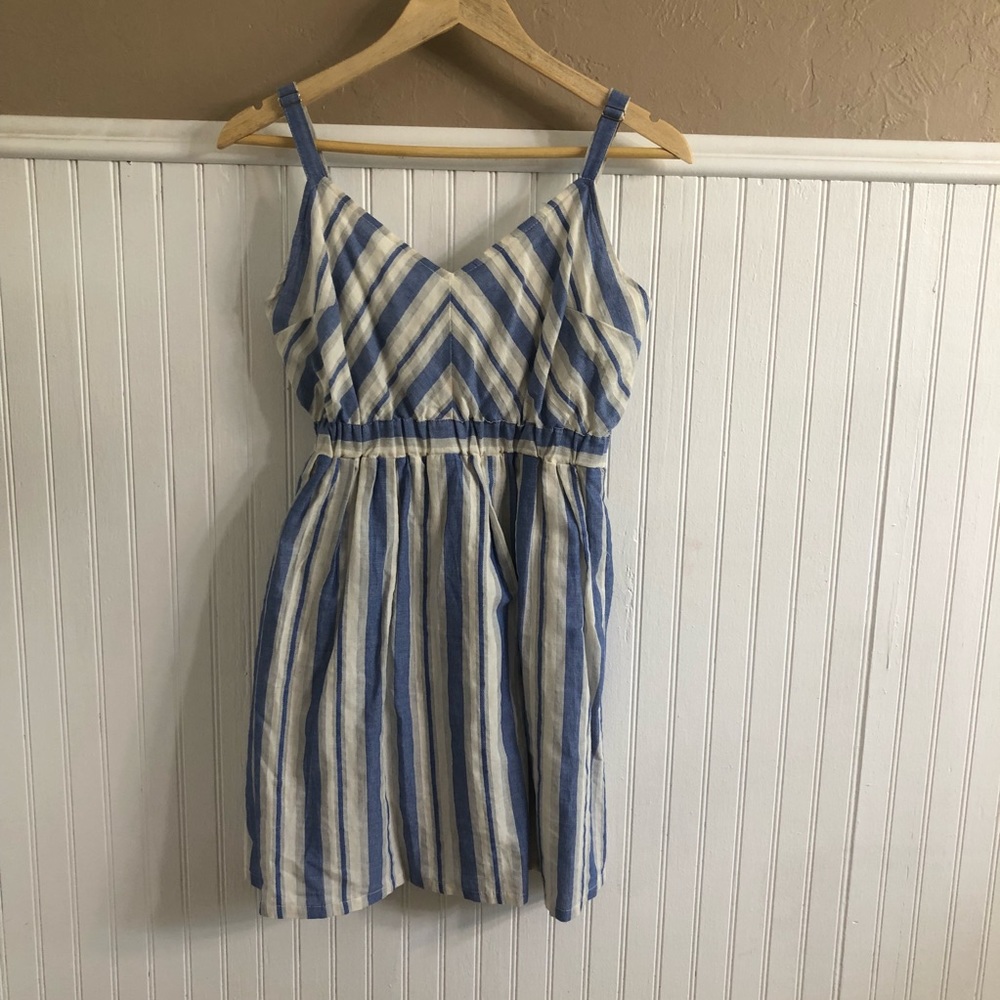 Cute striped Blue + White Dress from Francesca’s